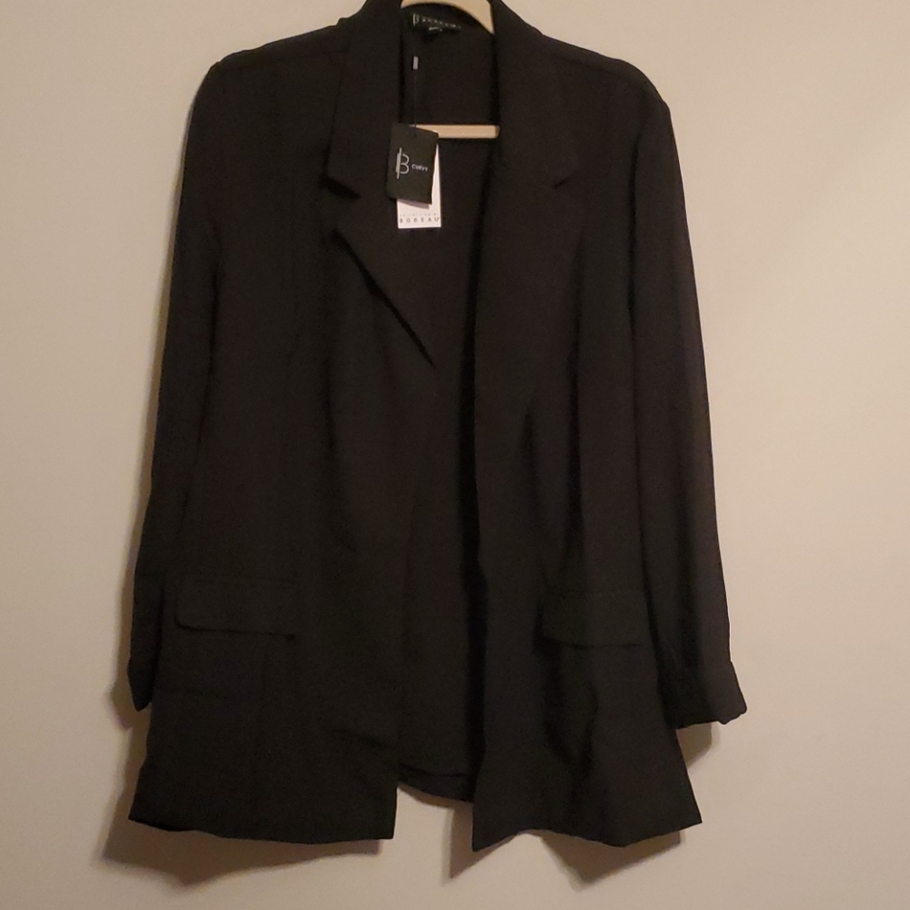 Teri satin blazer